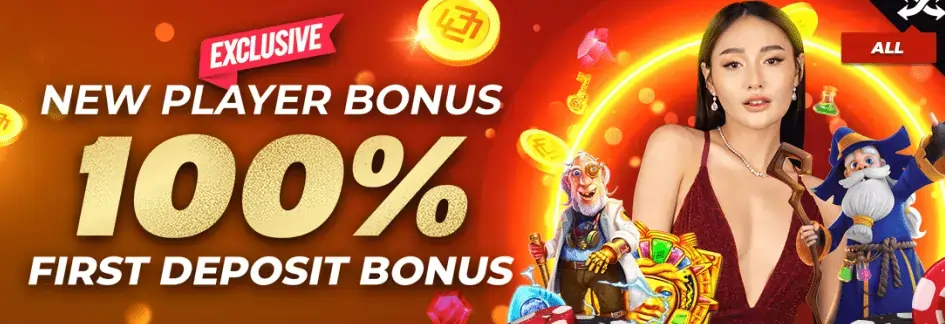 new player 100% bonus