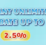 instant unlimited up tp rebated up to 2.5 at PH222!